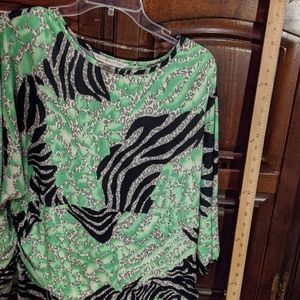 Peter Nygard 3XL plus size animal print blouse